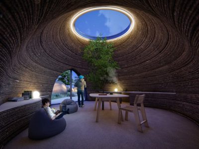 Nhà ở bằng đất sét được in 3D thân thiện với môi trường